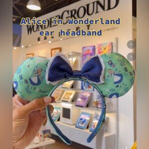 Alice and Wonderland Mickey Mouse Ears headband